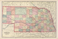 Map of Nebraska.